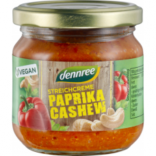 Dennree BIO augu smēriņš ar papriku un Indijas riekstiem, 180g